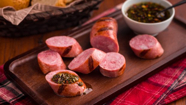 Chimichurri com linguiça